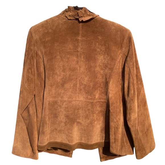 Chicos Leather Suede Jacket. - Picture 3 of 3